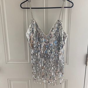 HOT & DELICIOUS sequin top